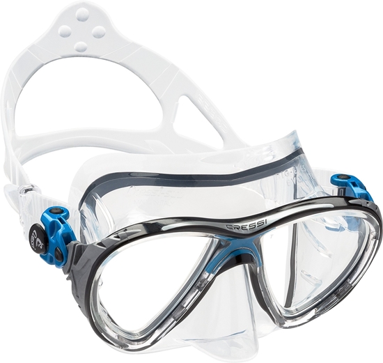 CRESSI BIG EYES EVOLUTION MASK SIL CLEAR/FRAME BLUE BLACK