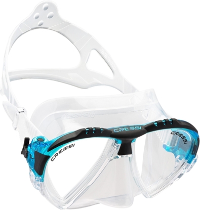 CRESSI MATRIX MASK SIL CLEAR/FRAME AQUAMARINE