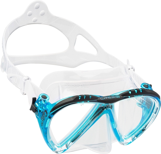 CRESSI LINCE MASK SIL CLEAR/FRAME AQUAMARINE