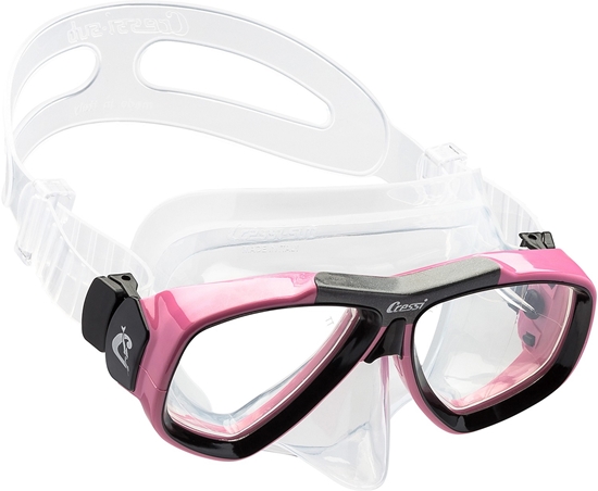 CRESSI FOCUS MASK SIL CLEARL/FRAME PINK