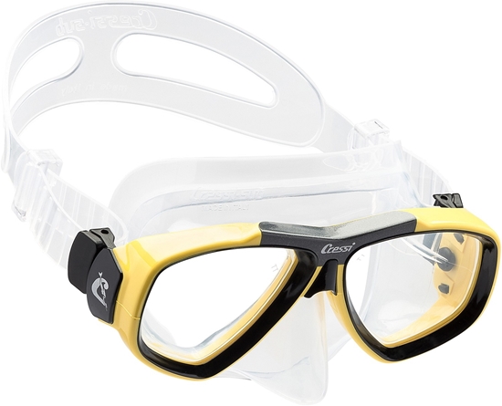 CRESSI FOCUS MASK SIL CLEARL/FRAME YELLOW